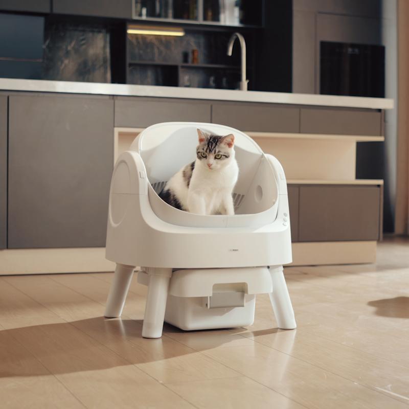 【Limited to 100 orders, off sale when sold out.】PetPivot Autoscooper 11 Open-Top Self-Cleaning Cat Litter Box，Odor-Free Waste Disposal includes Trash Bags